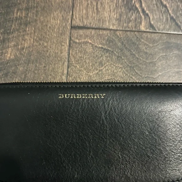 Elmore House Check & Leather Zip Around Wallet - Picture 3 of 8